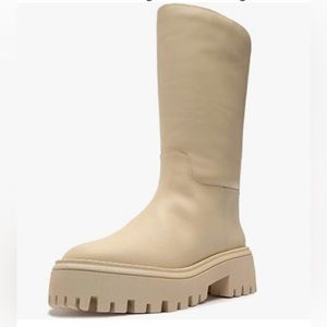 AREZZO Women's Catarina Lug Sole Knee High Boots, NWT, size 9